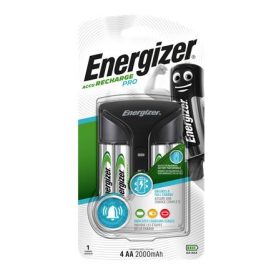   Elemtöltő, AA ceruza/AAA mikro, 4x2000 mAh AA (előtöltött), kijelzővel, ENERGIZER Pro (ETL09)