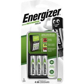   Elemtöltő, AA ceruza/AAA mikro, 4x2000 mAh AA, ENERGIZER Maxi (ETL13)
