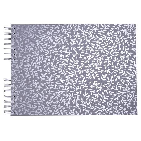 Fotóalbum, spirál, 32x22 cm, 25 lap, EXACOMPTA Autentik, kékesszürke (EX16065E)