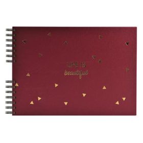   Fotóalbum, spirál, 32x22 cm, 25 lap, EXACOMPTA Life, piros (EX16453E)