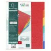 Regiszter, karton, A4+, 6 részes, EXACOMPTA, színes (EX2406E)