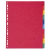Regiszter, karton, A4+, 10 részes, EXACOMPTA, színes (EX2410E)