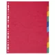 Regiszter, karton, A4+, 10 részes, EXACOMPTA, színes (EX2410E)