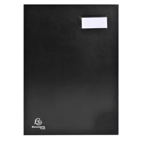   Aláírókönyv, A4, 18 részes, karton, EXACOMPTA, fekete (EX24181E)