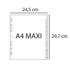 Regiszter, műanyag, A4+, 1-12, EXACOMPTA, szürke (EX2912E)