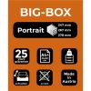 Irattároló, műanyag, 4 fiókos, EXACOMPTA Big-Box Office, szürke (EX310041D)