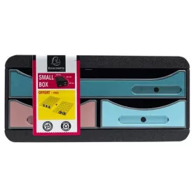   Irattároló, műanyag, 3 fiókos, EXACOMPTA Smallbox Skandi, színes (EX311606D)