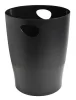 Papírkosár, 15 liter, PP, EXACOMPTA Ecobin Economy, fekete (EX453014D)
