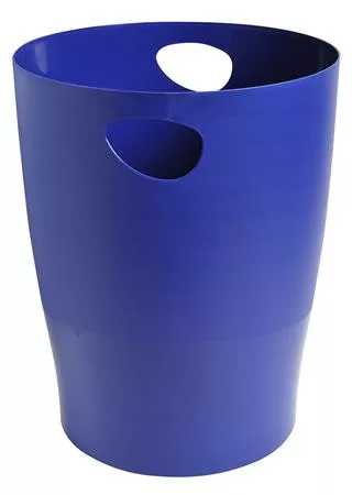 Papírkosár, 15 liter, PP, EXACOMPTA Ecobin, sötétkék (EX45303D)