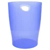Papírkosár, 15 liter, PP, EXACOMPTA Linicolor, jégkék (EX45310D)