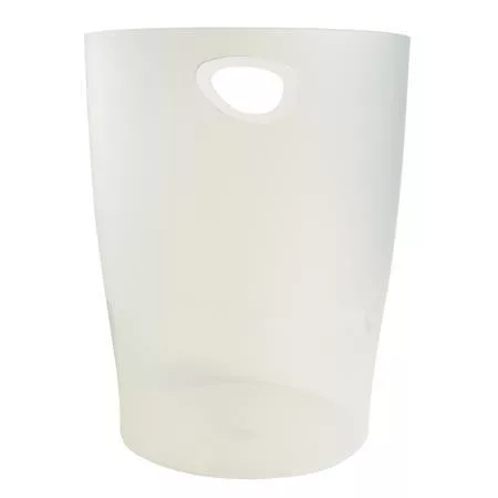 Papírkosár, 15 liter, PP, EXACOMPTA Office, matt fehér (EX45357D)