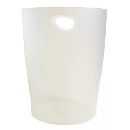 Papírkosár, 15 liter, PP, EXACOMPTA Office, matt fehér (EX45357D)
