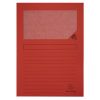 Mappa, ablakos, karton, EXACOMPTA Forever®, piros (EX50105E)