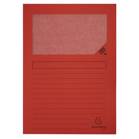 Mappa, ablakos, karton, EXACOMPTA Forever®, piros (EX50105E)