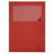 Mappa, ablakos, karton, EXACOMPTA Forever®, piros (EX50105E)