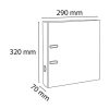 Iratrendező, 70 mm, A4, PVC, EXACOMPTA, narancs (EX53744E)