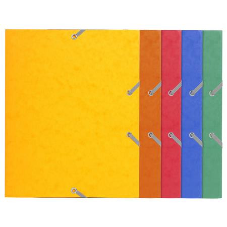 Gumis mappa, prespán, A5, EXACOMPTA, vegyes színek (EX55200E)