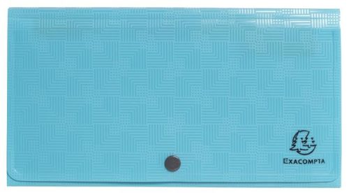 Harmonikamappa, 260x140 mm, PP, 7 rekeszes, EXACOMPTA Pop'NCo, ciánkék (EX55399E)