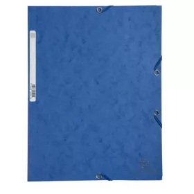 Gumis mappa, prespán, A4, EXACOMPTA, kék (EX55502E)
