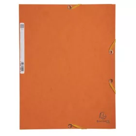 Gumis mappa, prespán, A4, EXACOMPTA, narancs (EX55504E)