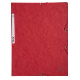 Gumis mappa, prespán, A4, EXACOMPTA, piros (EX55505E)