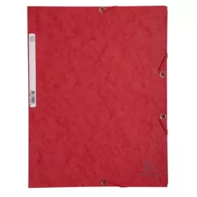 Gumis mappa, prespán, A4, EXACOMPTA, piros (EX55505E)
