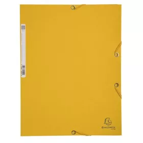 Gumis mappa, prespán, A4, EXACOMPTA, sárga (EX55509E)