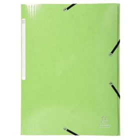   Gumis, mappa, karton, A4, EXACOMPTA Iderama, világos zöld (EX55823E)
