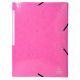 Gumis, mappa, karton, A4, EXACOMPTA Iderama, pink (EX55824E)