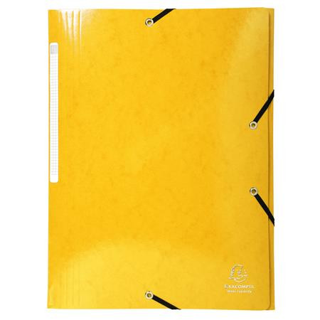 Gumis, mappa, karton, A4, EXACOMPTA Iderama, sárga (EX55828E)