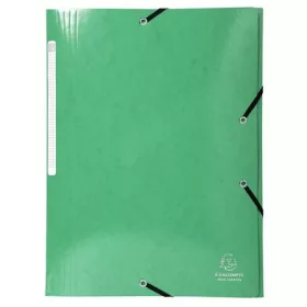   Gumis, mappa, karton, A4, EXACOMPTA Iderama, sötét zöld (EX55830E)