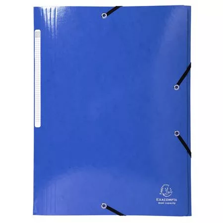 Gumis, mappa, karton, A4, EXACOMPTA Iderama, sötét kék (EX55832E)