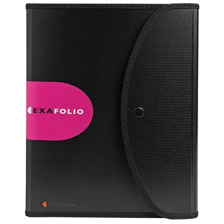 Konferencia mappa, A4, PP, patentos, EXACOMPTA ExaFolio®, fekete (EX55834E)
