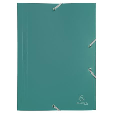 Gumis mappa, PP, A4, EXACOMPTA Opaque, zöld (EX55903E)