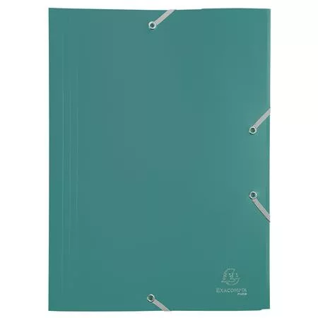 Gumis mappa, PP, A4, EXACOMPTA Opak, zöld (EX55903E)