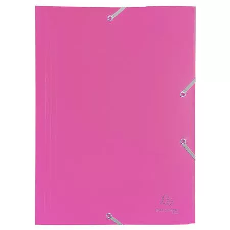 Gumis mappa, PP, A4, EXACOMPTA Opak, fukszia (EX55920E)