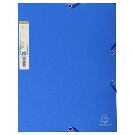 Gumis mappa, karton, A4, EXACOMPTA Forever®, kék (EX56982E)