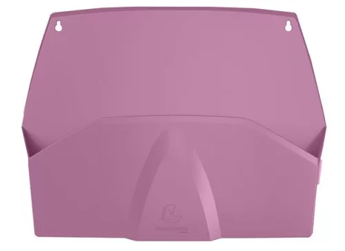 Fali rendszerező, 1 rekeszes, fekvő, 38,2x28,9x7,2 cm, EXACOMPTA Autentik, rózsaszín (EX61171D)