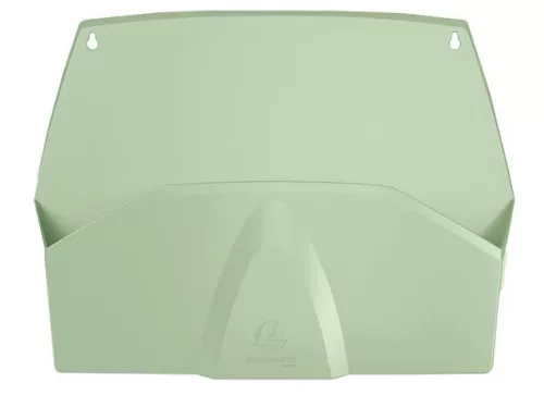 Fali rendszerező, 1 rekeszes, fekvő, 38,2x28,9x7,2 cm, EXACOMPTA Autentik, zsályazöld (EX61180D)