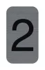 Információs tábla, öntapadó, 2,5x4,4 cm, alumíniumhatású, EXACOMPTA, 2-es (EX67182E)