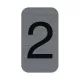 Információs tábla, öntapadó, 2,5x4,4 cm, alumíniumhatású, EXACOMPTA, 2-es (EX67182E)
