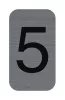 Információs tábla, öntapadó, 2,5x4,4 cm, alumíniumhatású, EXACOMPTA, 5-ös (EX67185E)