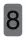 Információs tábla, öntapadó, 2,5x4,4 cm, alumíniumhatású, EXACOMPTA, 8-as (EX67188E)