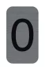 Információs tábla, öntapadó, 2,5x4,4 cm, alumíniumhatású, EXACOMPTA, 0-ás (EX67190E)