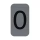 Információs tábla, öntapadó, 2,5x4,4 cm, alumíniumhatású, EXACOMPTA, 0-ás (EX67190E)