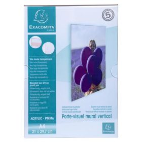   Információs tábla, fali, A4, EXACOMPTA, álló (EX84858HD)