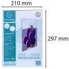 Információs tábla, fali, A4, EXACOMPTA, álló (EX84858HD)