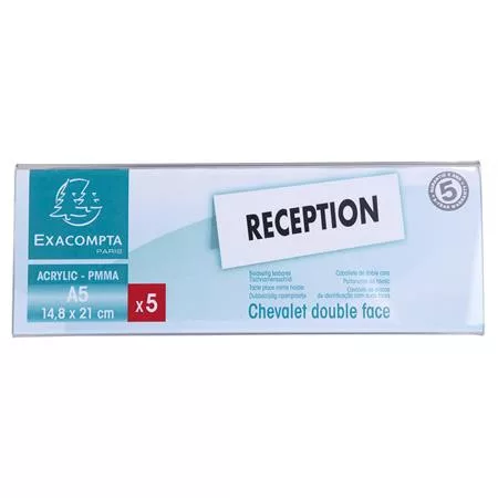 Névtábla tartó, asztali, A5, EXACOMPTA (EX85358D)