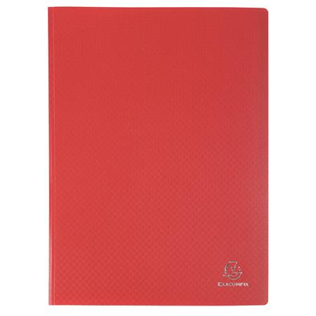 Bemutatómappa, 30 zsebes, A4, EXACOMPTA Opak, piros (EX8835E)
