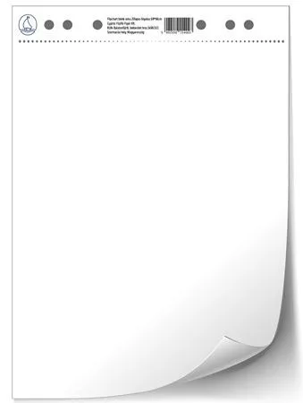 Flipchart papír, sima, 68x88 cm, 2x20 lap (FFTK0190)